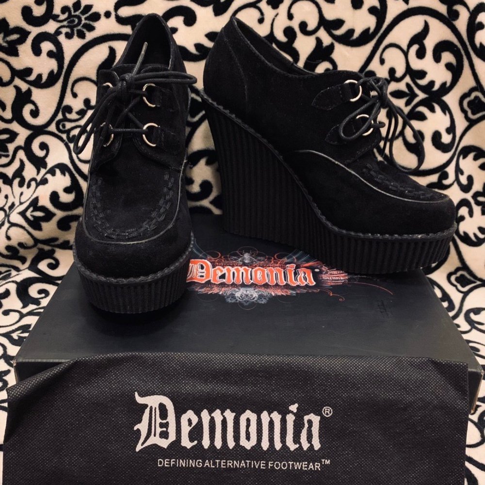 Demonia Creeper Wedge Heels
